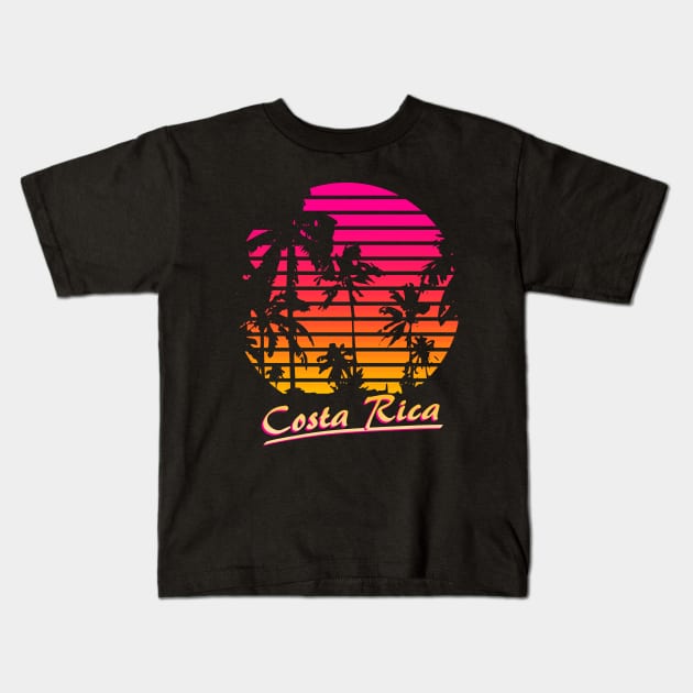 Costa Rica Kids T-Shirt by Nerd_art